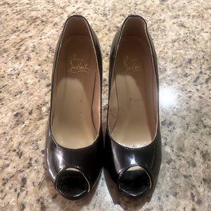 Christian Louboutin Used Black heels.